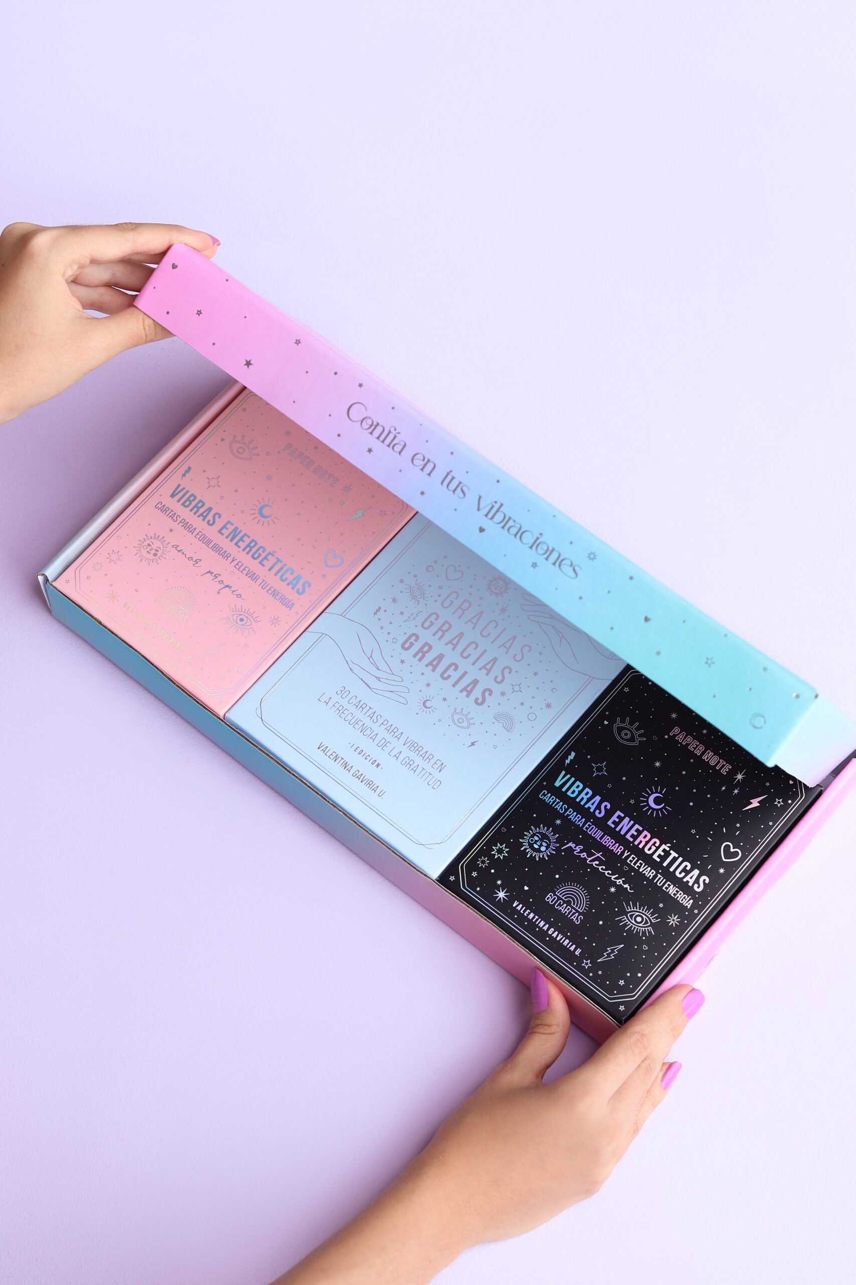 Kit de cartas energéticas (AMOR PROPIO, PROTECCION Y GRACIAS)