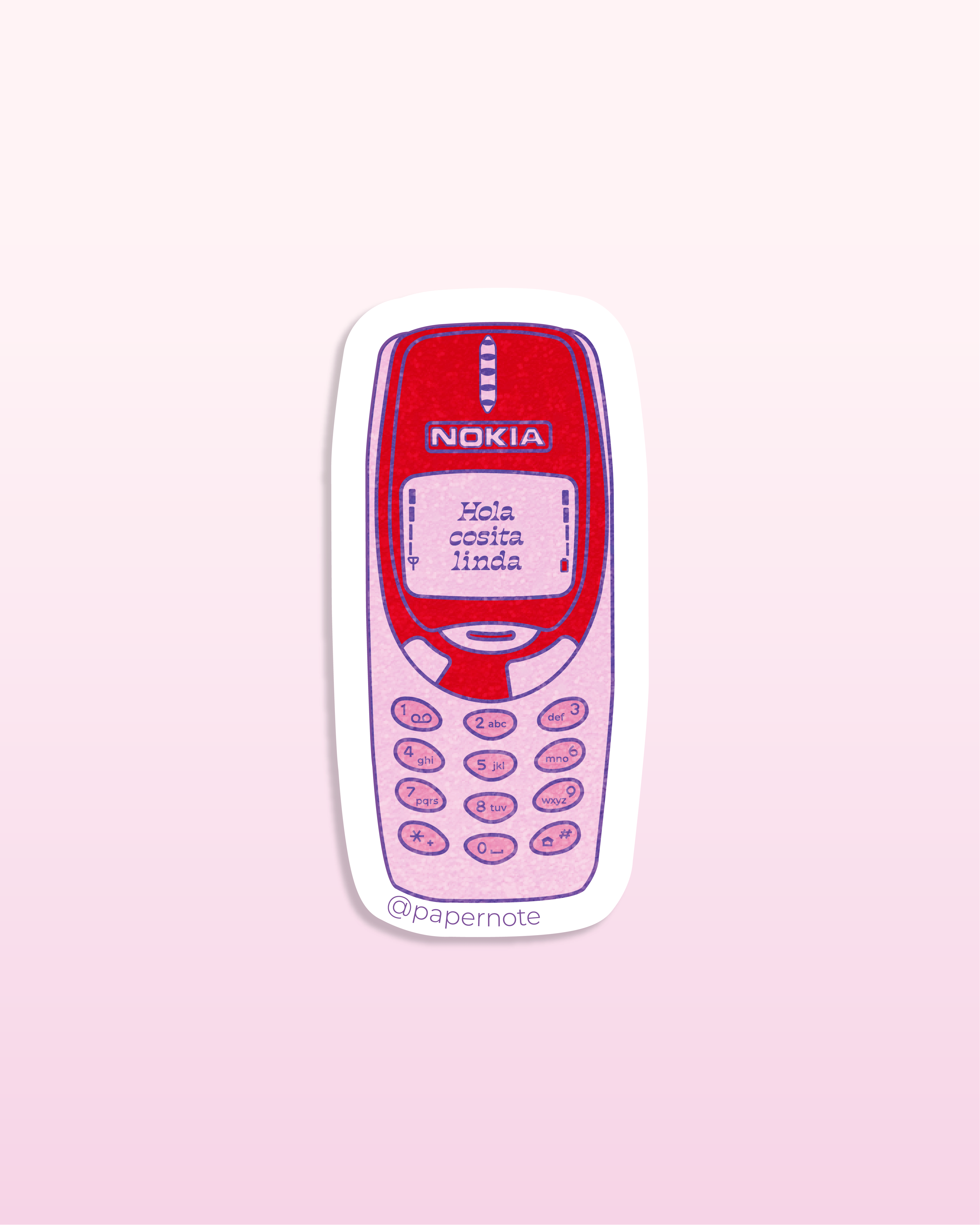 STICKER NOKIA (GLITTER)