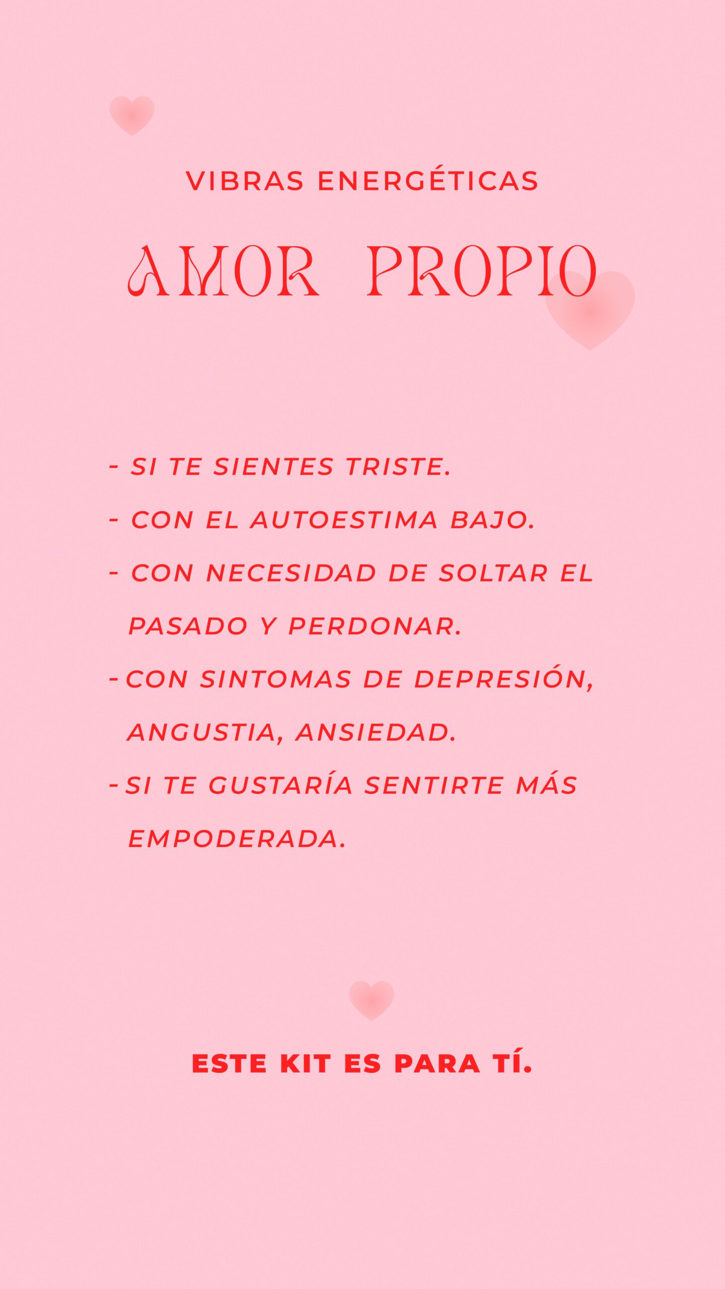 Vibras energéticas amor propio