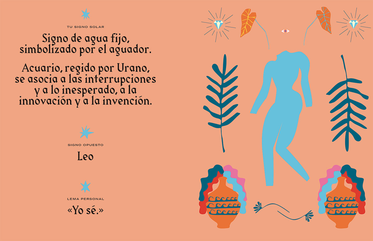 Libro del zodiaco acuario