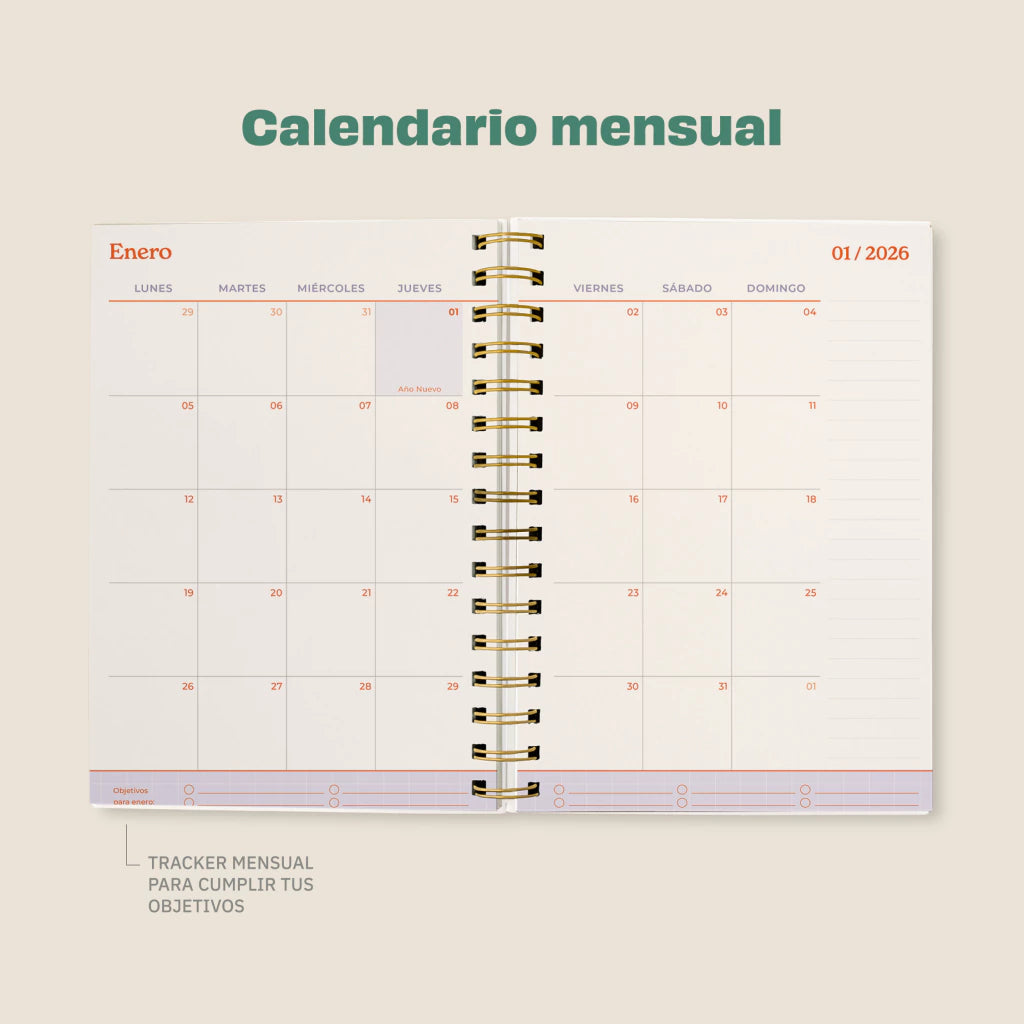 Agenda A5 Sem. a la vista Corazón