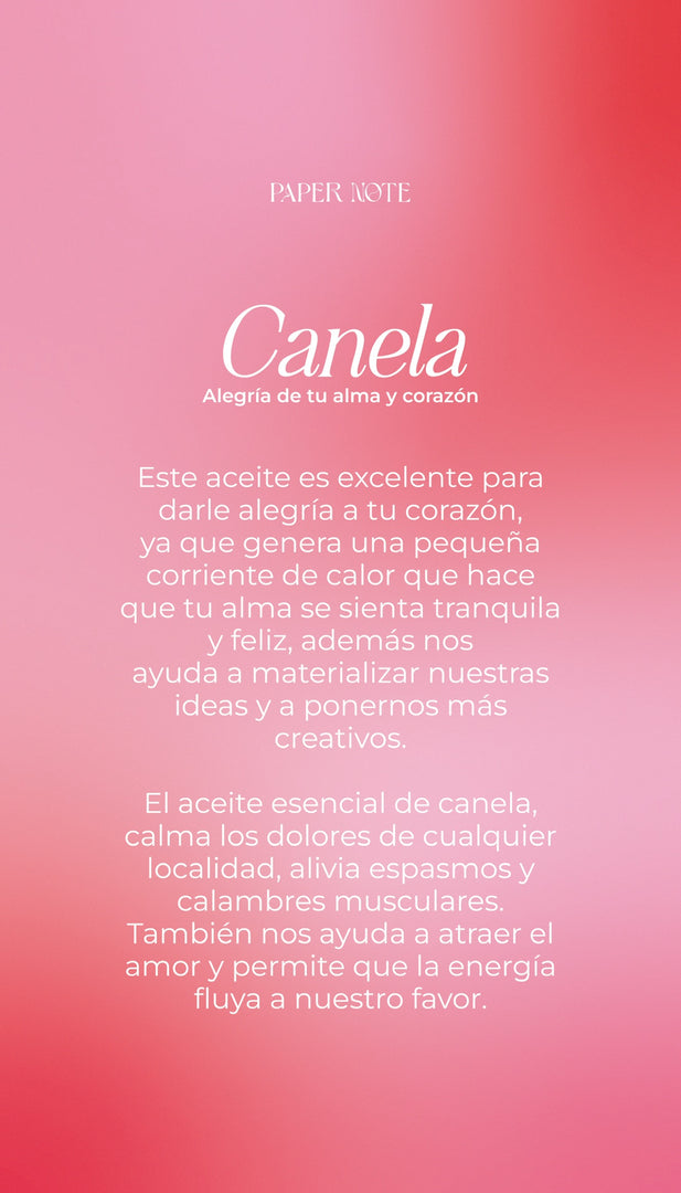 Aceite esencial canela alegría del corazón 5ml