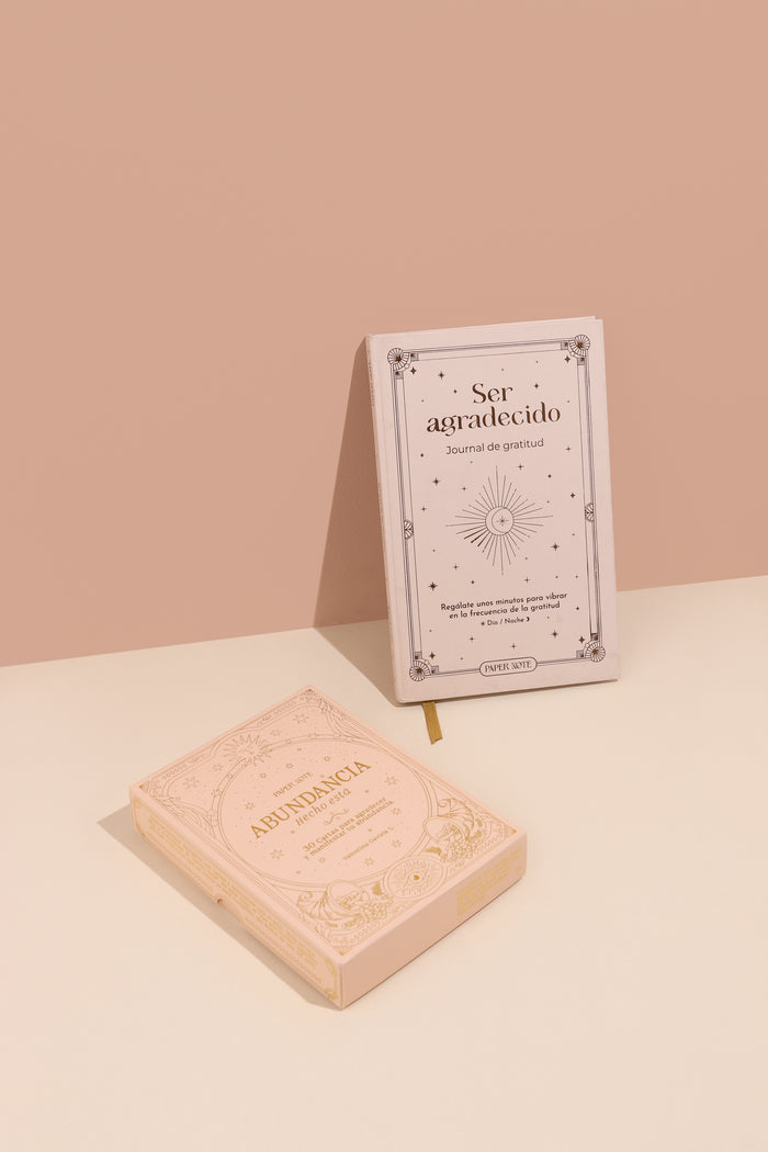 KIT CARTAS ABUNDANCIA + JOURNAL SER AGRADECIDO NUDE